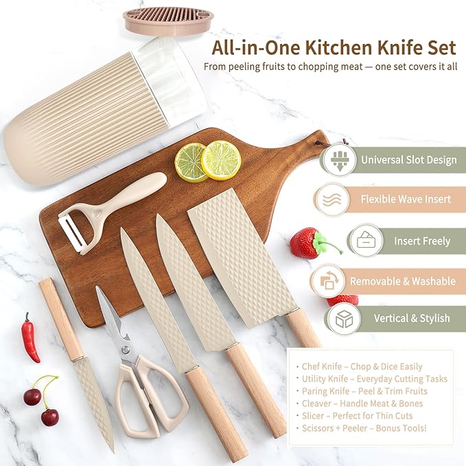 Knife Set, 7-Piece Kitchen Knife Set - Image 2