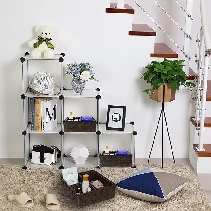 Posprica Woven Storage Baskets for Organizing, Small Baskets Cube Bin Container - Image 7