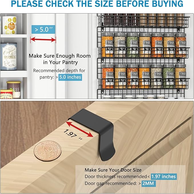 JKsmart 6-Tier Spice Rack Organizer - Image 2
