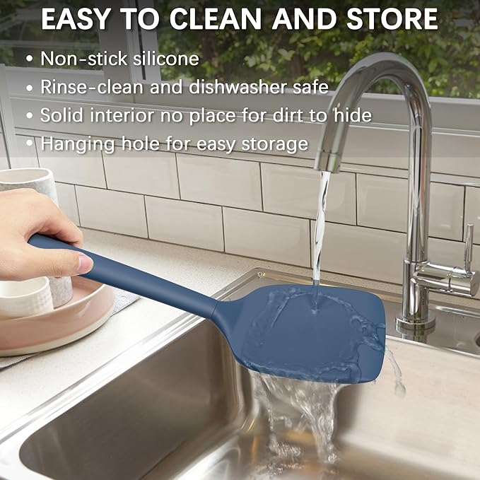 Coukre 2 Pack Silicone Spatula Set, High Heat Resistant, BPA Free Kitchen - Image 5