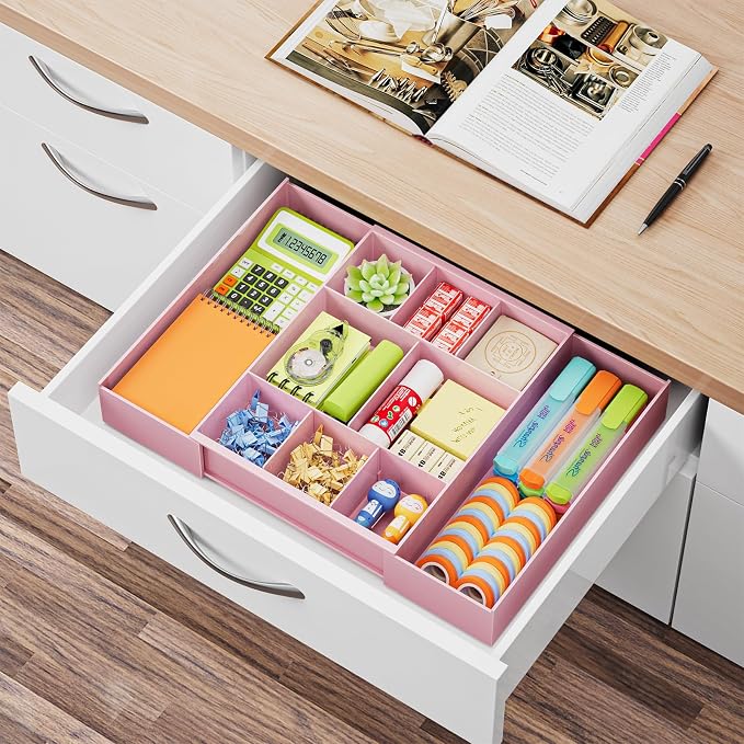Marbrasse Expandable Desk Drawer Organizer, Desk Organizers and Accessories - Image 8