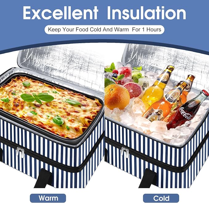 Double Insulated Casserole Carrier, Portable Casserole Carrier - Image 4