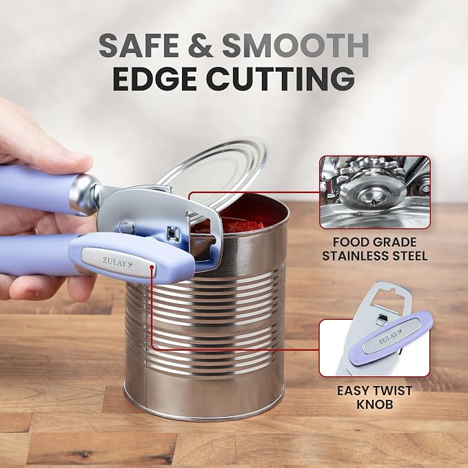 Zulay Kitchen Heavy Duty Stainless Steel Can Opener Manual - Image 4