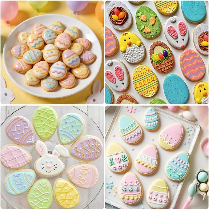 AIERSA Mini Egg Cookie Cutter, Round Small Easter Cookie Cutters, 1.2 Inch Tiny - Image 4