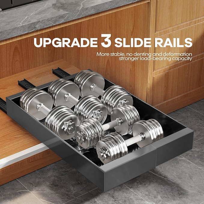 Seinloes 4 Pack Expandable Pull Out Cabinet Organizer 21" Deep - Image 5