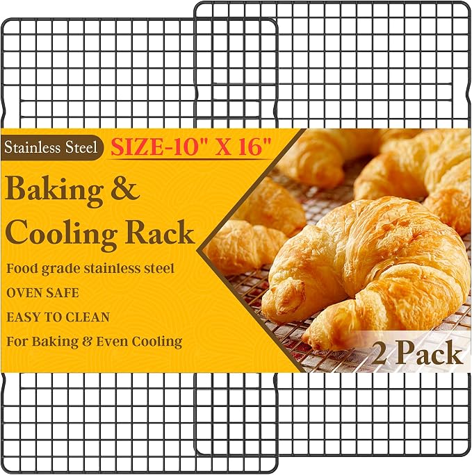 2PCS Cooling Racks for Cooking and Baking by QukakaHomeCare