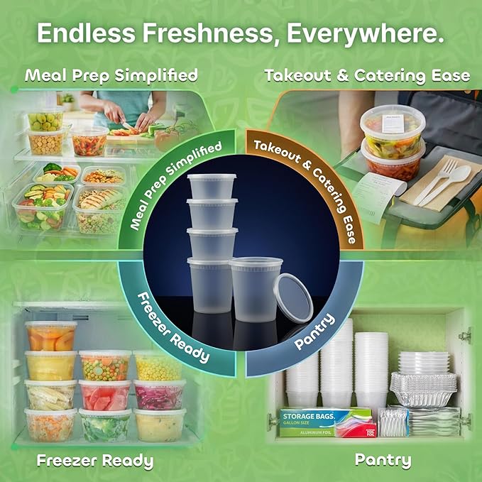 JoyServe 144 Sets Deli Containers - Image 6