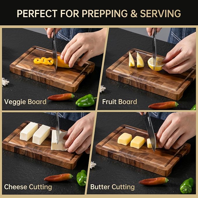 THETCHRY Walnut Wood Cutting Board - Image 7