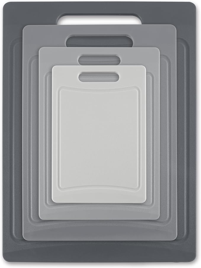COOK WITH COLOR Non-Slip Cutting Board Set – Kitchen Essentials with Easy Grip - Image 7