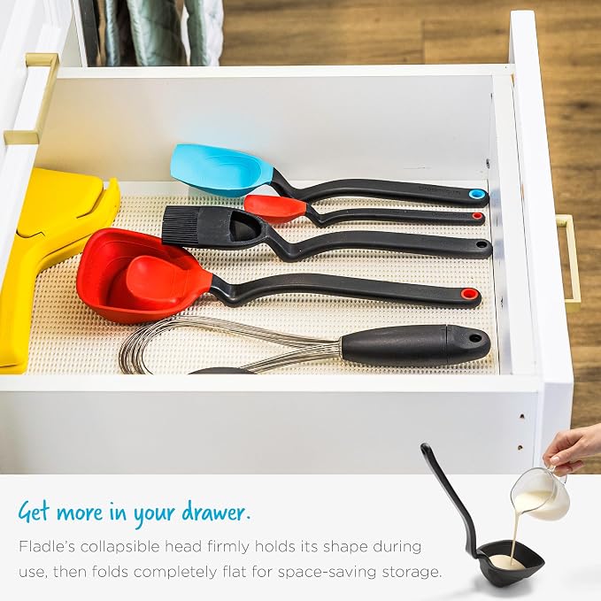 Dreamfarm Fladle Fold-Flat, Space-Saving Serving & Cooking Ladle Measures up to - Image 5