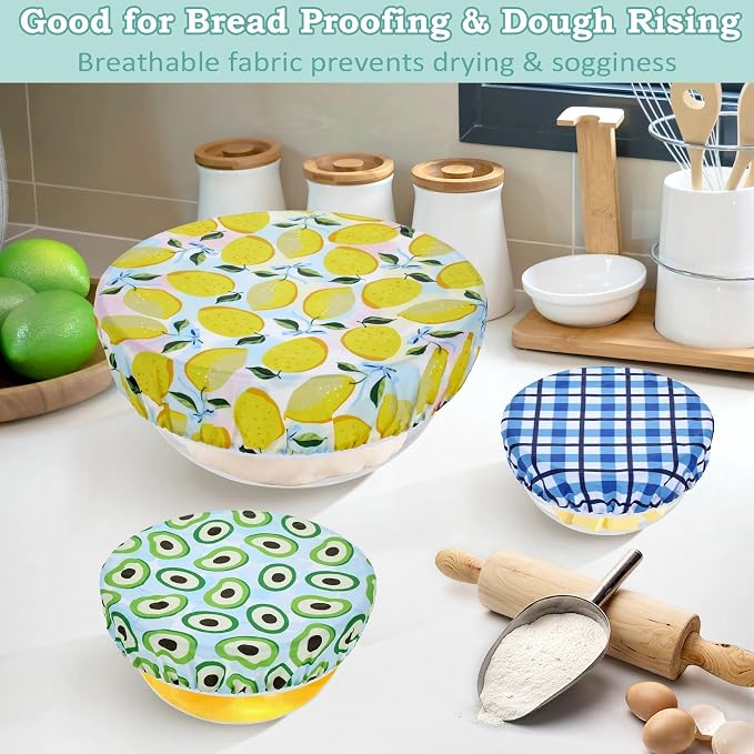 5-Size Reusable Beeswax Bowl Covers - Image 4