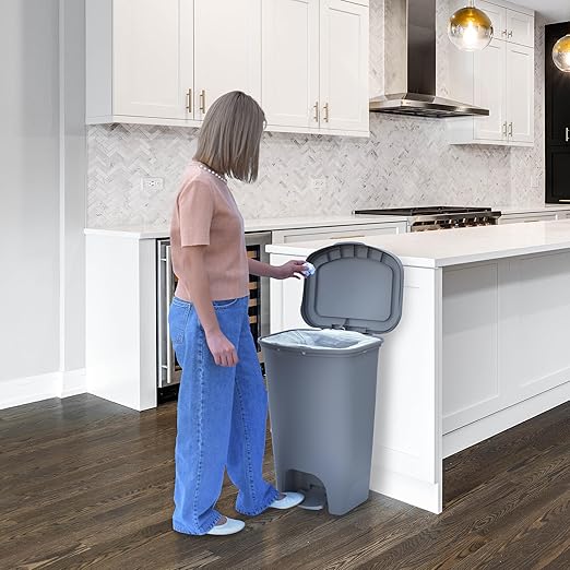Glad Kitchen Trash Can | Large Plastic Waste Bin - Image 8