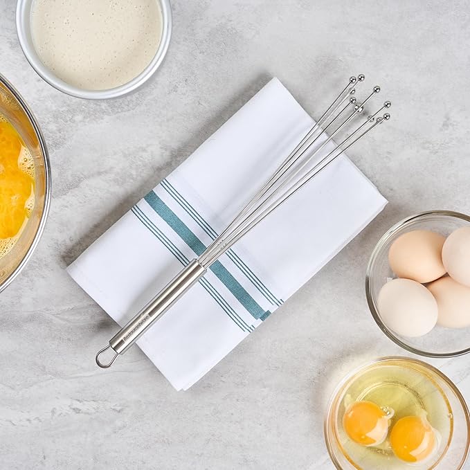 Restaurantware 12.5 in Stainless Steel Ball Whisk - Image 11