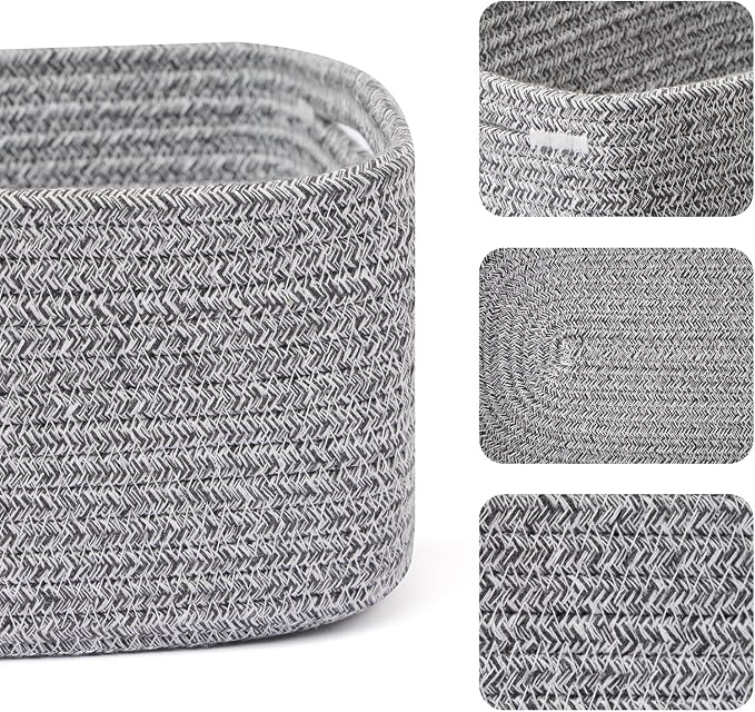 MiniArk Small Storage Baskets for Organizing | Closet Organizer Bins | Shelf - Image 2