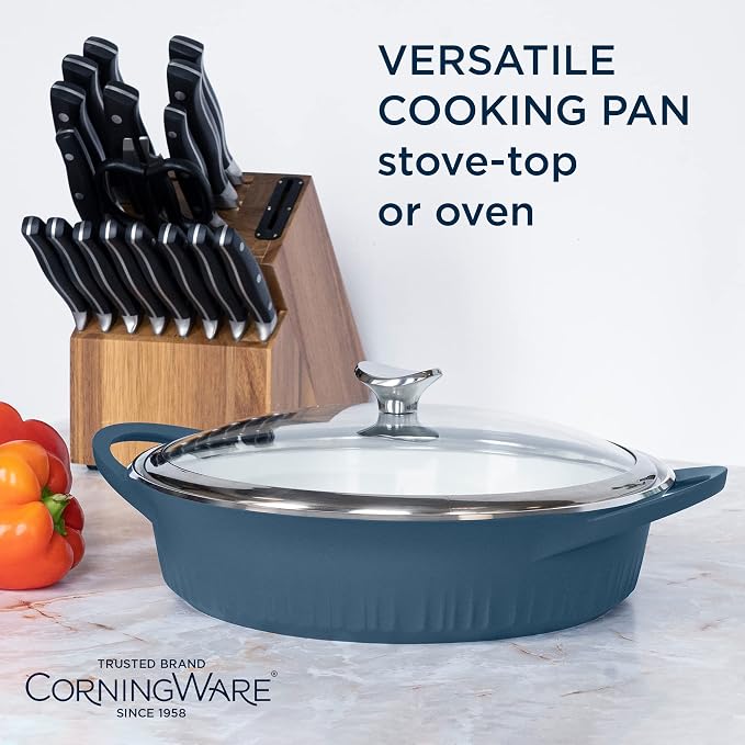 CorningWare QuickHeat 4-QT Cast Aluminum Braiser - Image 2