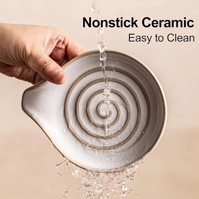 Ceramic Spoon Rest for Stove Top, Large Spoon Holder for Kitchen Counter - Image 4