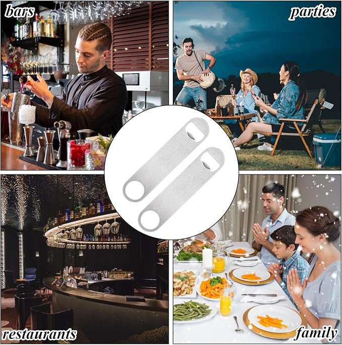 QTLCOHD 20 Pack 7 Inch Flat Bottle Opener, Stainless Steel Bottle Openers Bulk - Image 6
