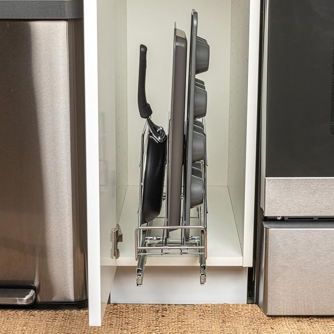 Household Essentials Glidez Multipurpose Chrome-Plated Steel Pull-Out/Slide-Out - Image 2