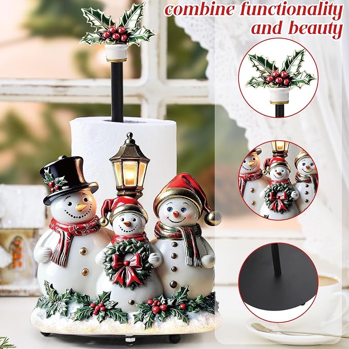 Thyle Winter Snowman Paper Towel Holder - Image 4