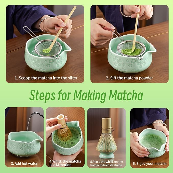 TEANAGOO Matcha Whisk Set, Ceremony Matcha Kit, Matcha Tea Set - Image 5
