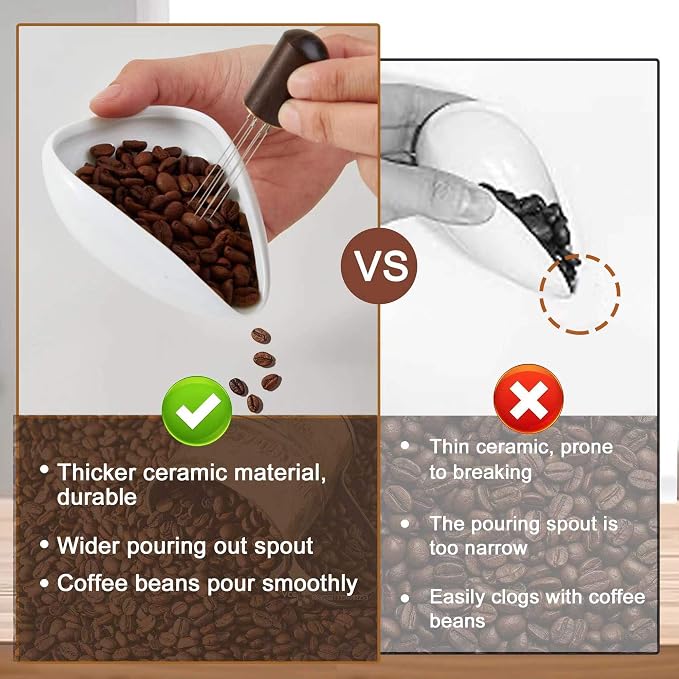 Coffee Bean Dosing Cup and RDT Spray Bottle, Espresso Coffee Stirrer 6 Needles - Image 3
