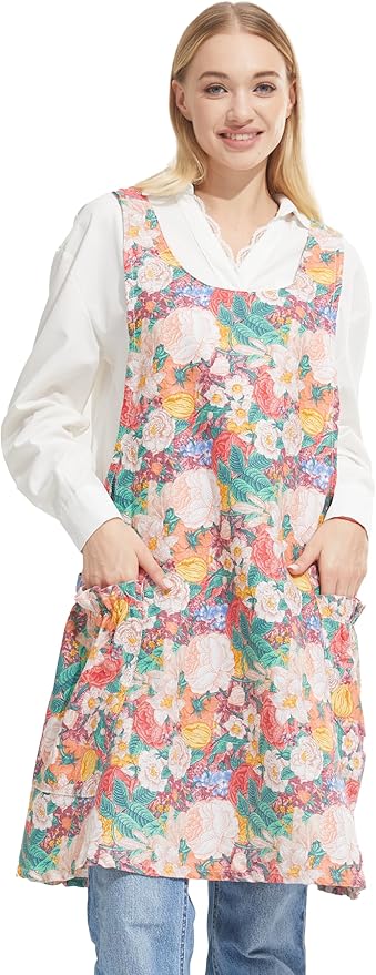 Cozy Adjustable Cross Back Aprons by APRONNER