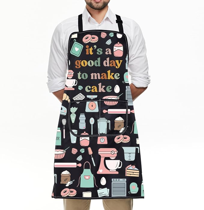 FUSTMW Cake Maker Gifts for Baker Kitchen Baking Apron - Image 7