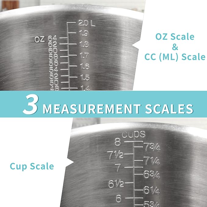 Measuring Cup, Newness Stainless Steel Measuring Cup - Image 2