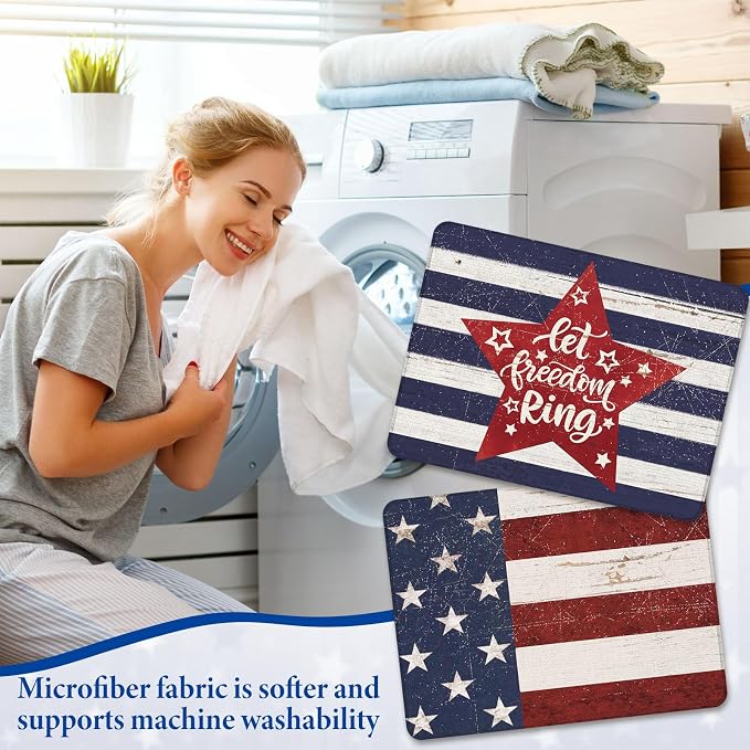 SiliFine 2 Pcs 4th of July Dish Drying Mat - Image 7