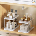 Delamu 2-Tier Bathroom Under Sink Organizers and Storage, Pull Out Cabinet by DELAMU