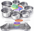Magnetic Measuring Cups and Spoons Set304 Stainless Steel Dual Scale Set of 15 by HOWGOODY