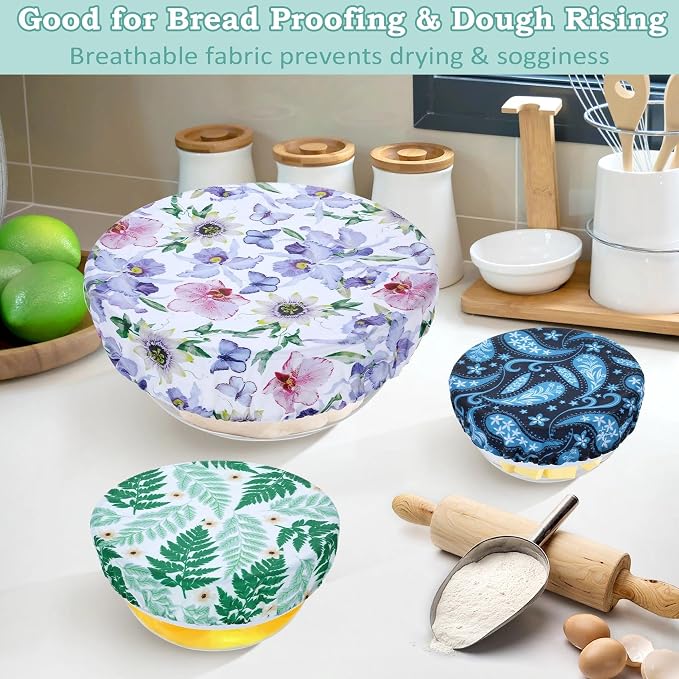 5-Size Reusable Beeswax Bowl Covers - Image 4