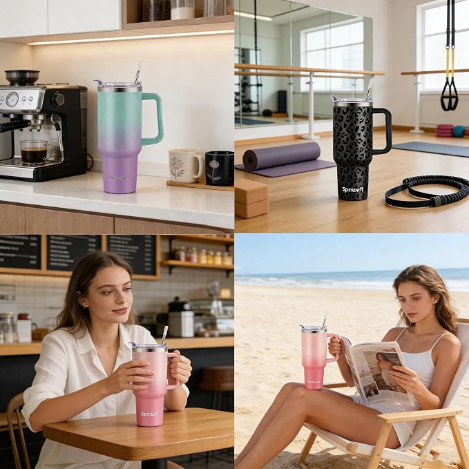 40oz Stainless Steel Double Vacuum Tumbler - Image 7