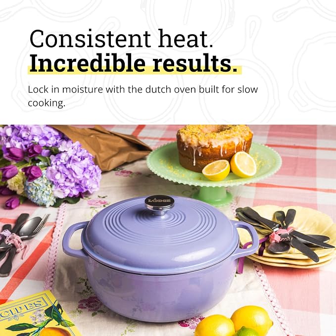 Lodge Essential Enamel Cast Iron Dutch Oven - Image 3