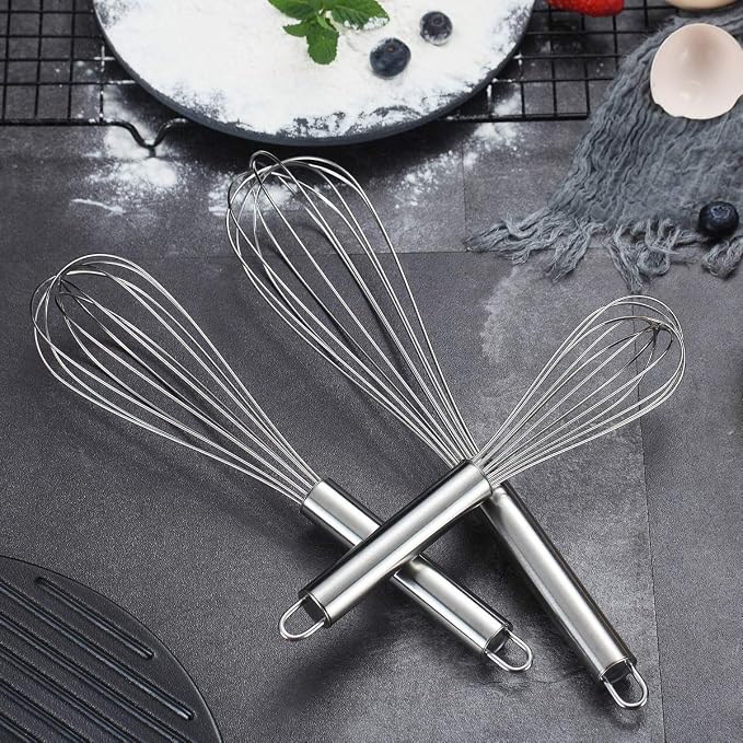 Berglander Whisk Set Pack of 3, Stainless Steel Whisks - Image 6
