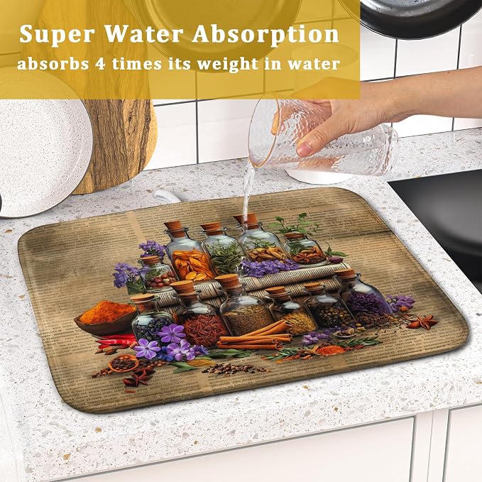 Vintage Kitchen Dish Drying Mat - Image 7