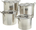 Star Crafts 4 Piece Stainless Steel Stock Pot Cookware Set Contains 4 Stockpots by Unknown
