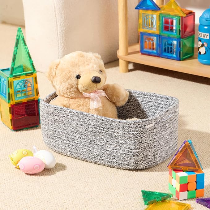 MiniArk Small Storage Baskets for Organizing | Closet Organizer Bins | Shelf - Image 4