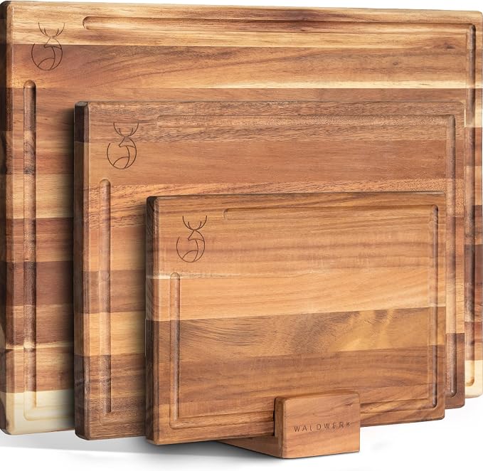WALDWERK Cutting Board Set out of Solid Acacia Wood by WALDWERK