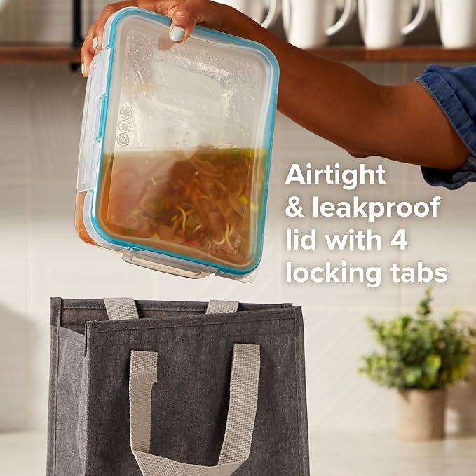Snapware Plastic Total Solution 2-Pack Food Storage Containers Set, Leakproof & - Image 4