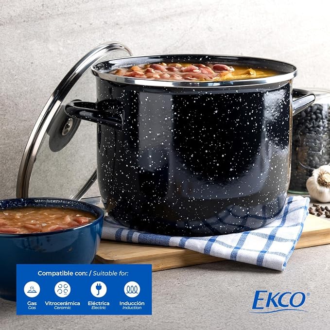 EKCO EOS 8-Quart Speckled Stockpot - Image 6