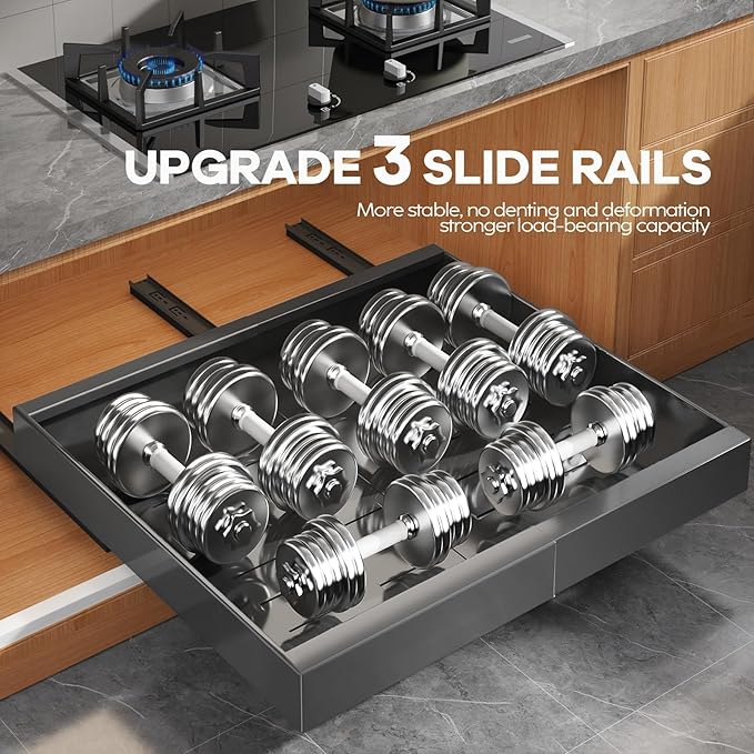 Seinloes 2 Pack Expandable Pull Out Cabinet Organizer 21" Deep - Image 5