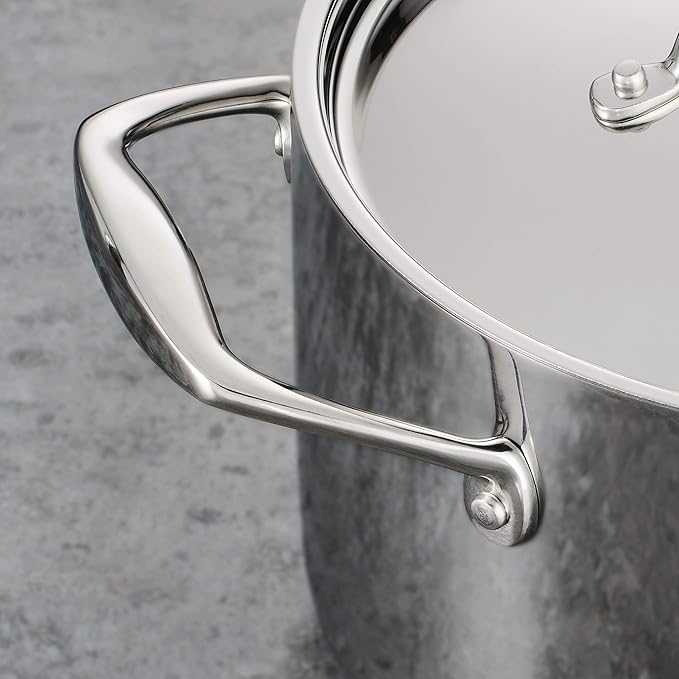 Tramontina Signature Tri-Ply Clad Stainless Steel 8-Quart Stock Pot - Image 4