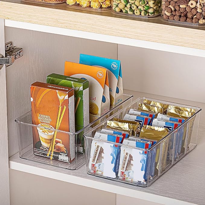 Vtopmart 10 Pack Food Storage Organizer Bins, Cabinet Organization and Storage - Image 6