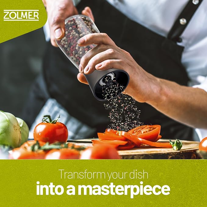 ZOLMER® Premium Stainless Steel Salt and Pepper Grinder Set manual | Adjustable - Image 2