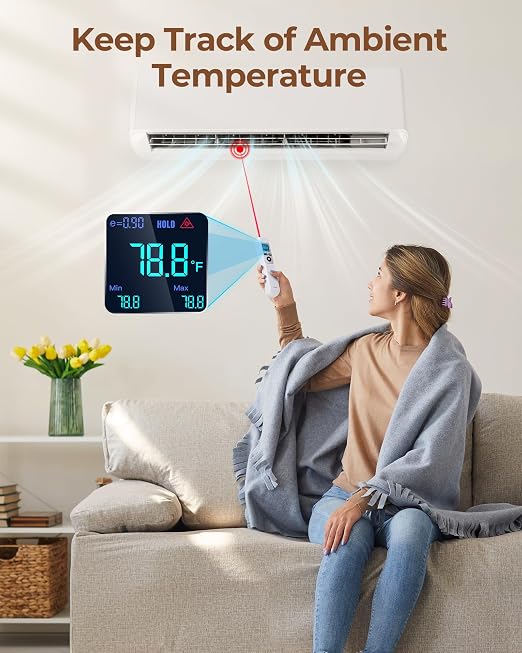 ERICKHILL Infrared Thermometer Gun, Heat Temp Temperature Gun - Image 9