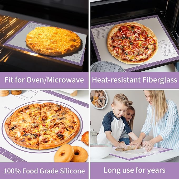 Silicone Baking Mat, Non Stick Pastry Mat Sheet - Image 5