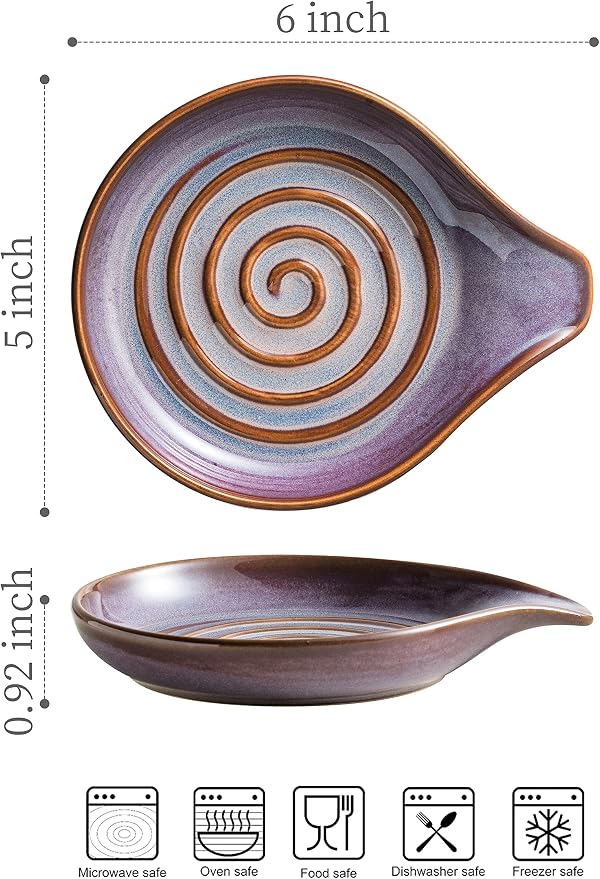 Spoon Rest, Ceramic Spoon Holder - Image 3