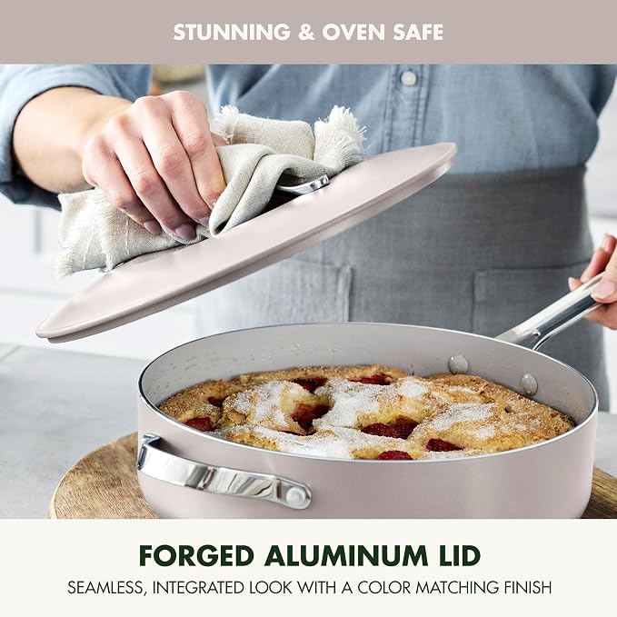 GreenPan Nova 10” Frying Pan Skillet and 4.37QT Sauté Pan - Image 7