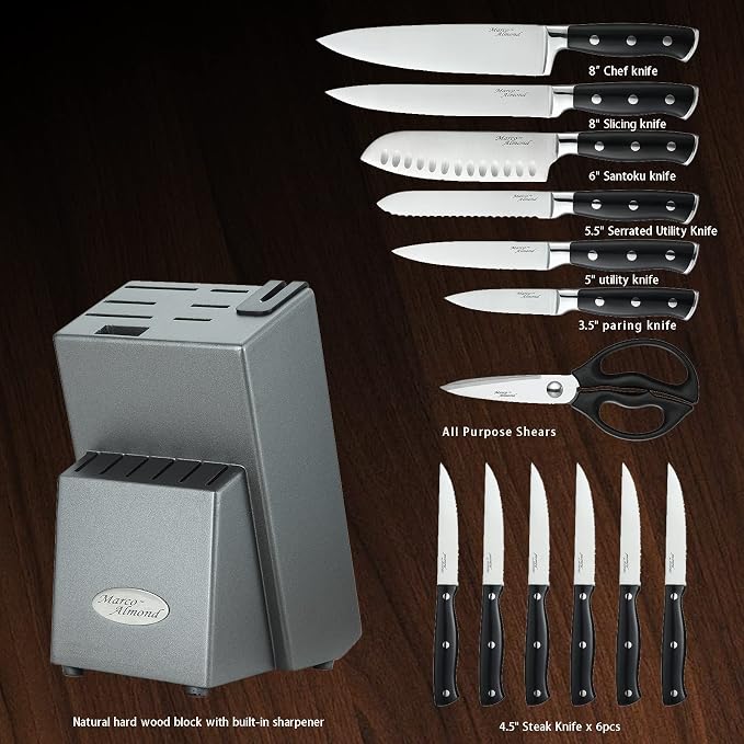 Marco Almond® Kitchen Knife Set - Image 2